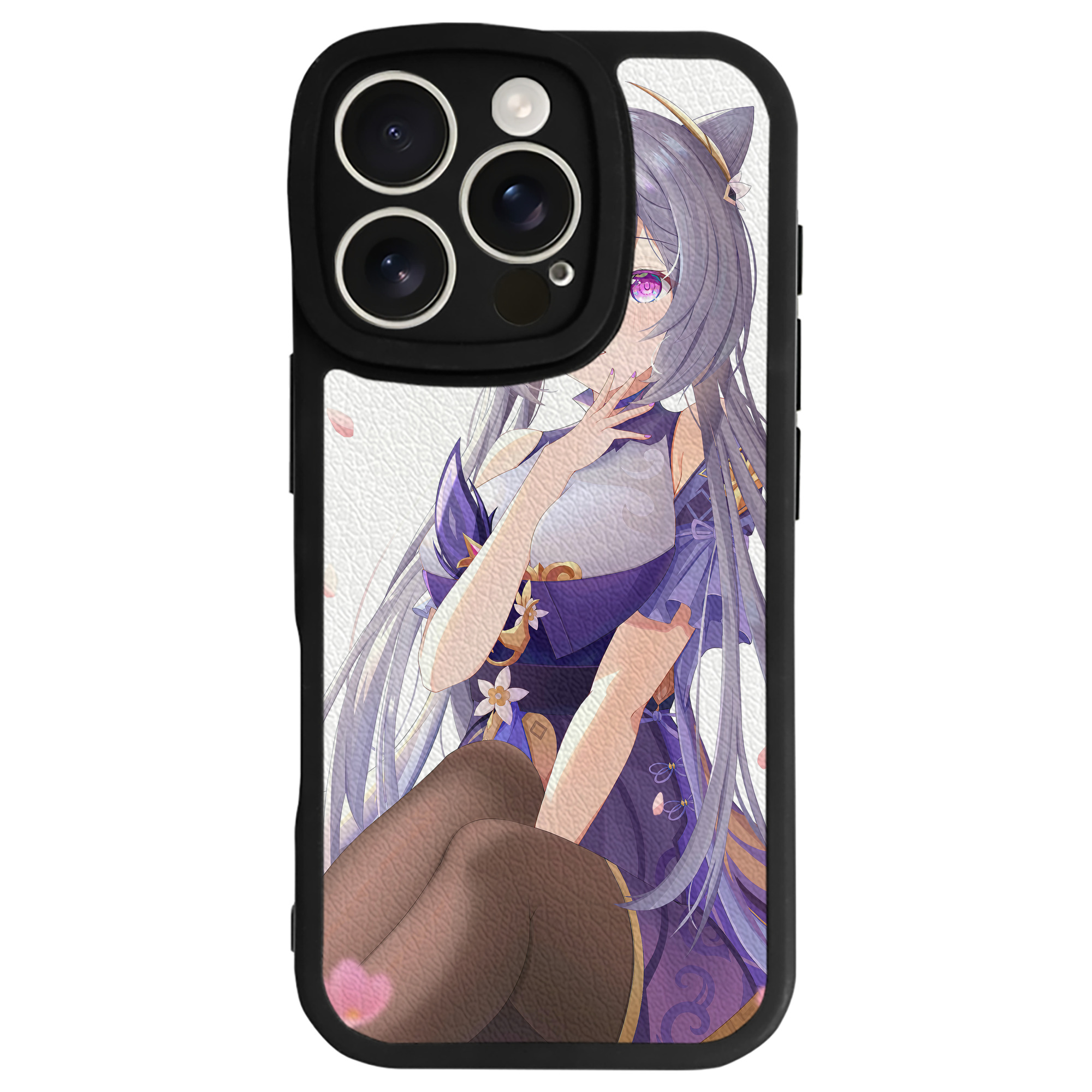 げんし神 genshin 【iPhone 16シリーズ対応】シリコンスマホケース（レザー調） 材質：シリコン